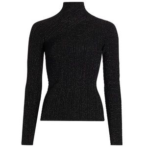 Rag & Bone Mae Lurex Turtleneck